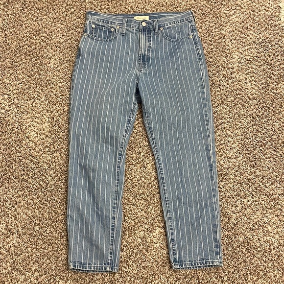 Madewell The Perfect Vintage Jean: Pinstripe Edition Sz 30 - Picture 3 of 15